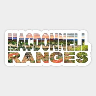 MACDONNEL RANGES - NT sunrise Mount Sonder Sticker